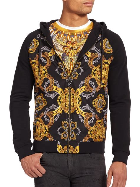 versace jeans couture men's lg blackberry sweater|Versace Jeans Couture hoodie.